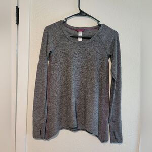 Ivivva by Lululemon Practice Ready Long Sleeve Shirt Gray Girls 12